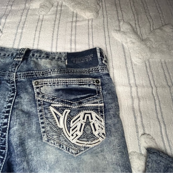 American Fighter Light Blue Denim Jeans - Picture 5 of 12